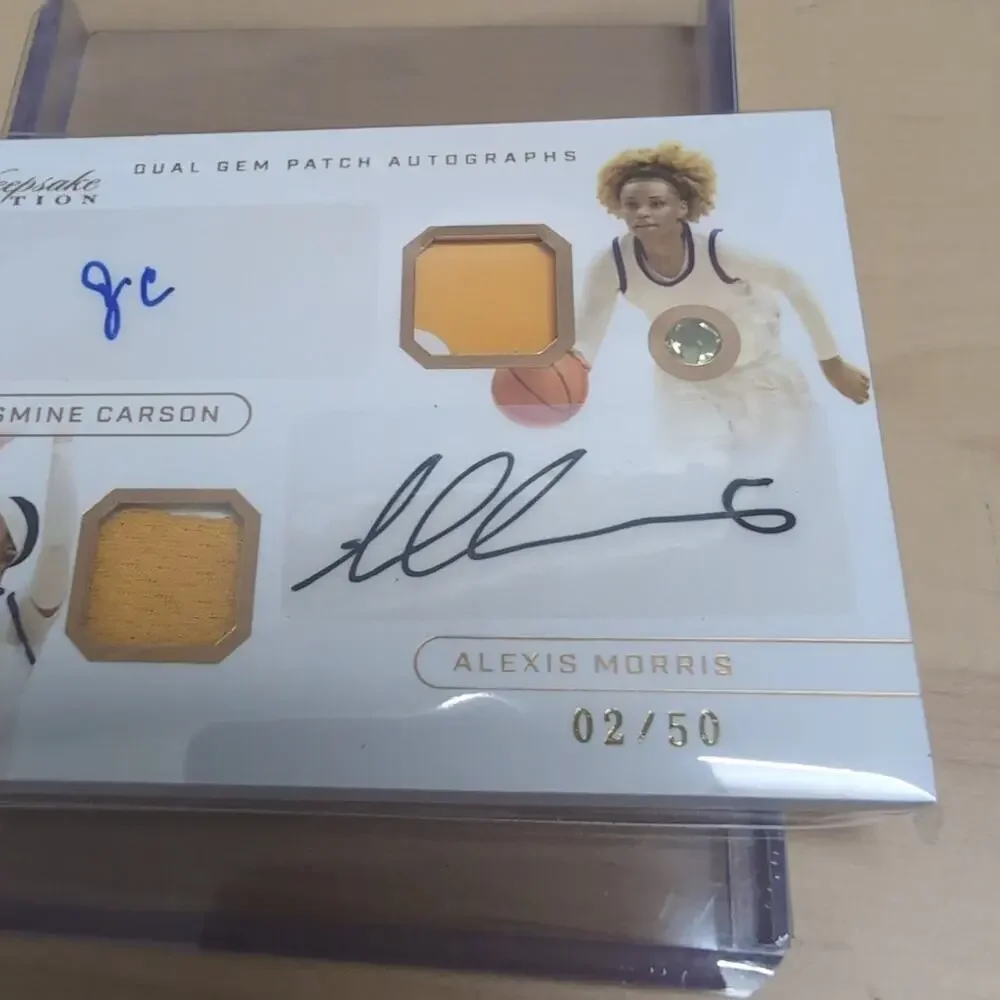 2024 Keepsake Edition Jasmine Carson Alexis Morris Dual Gem Patch Auto Relic /50